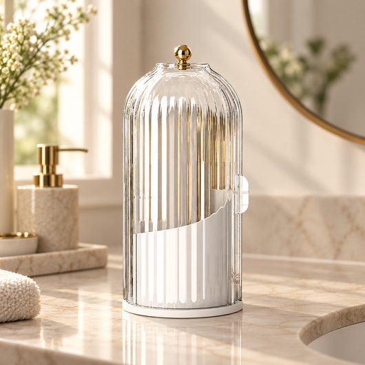 Clear Dust-Proof Vanity & Toiletry Organizer